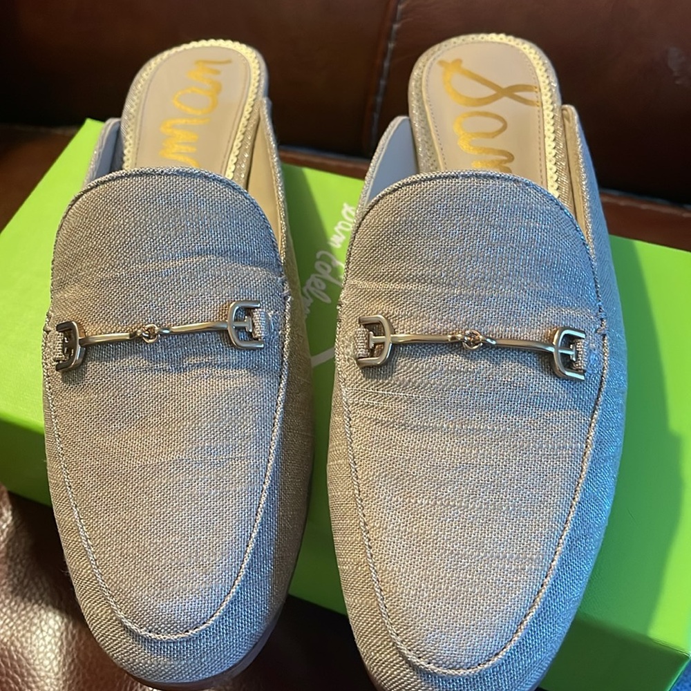 Sam Edelman Linnie Natural Metlinen mules - Picture 2 of 4